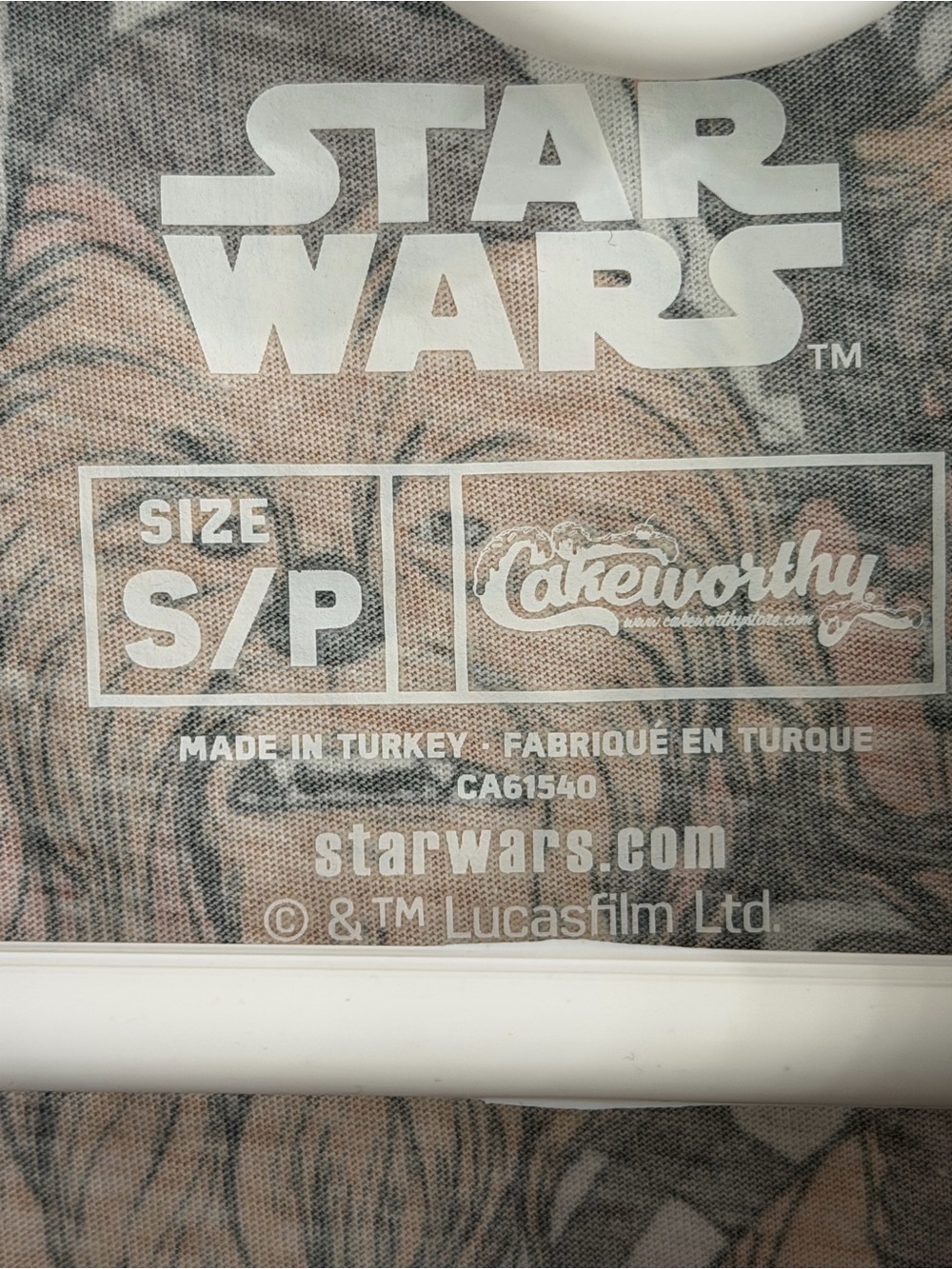Cakeworthy Star Wars Han Solo Chewbacca Graphic T-Shirt Small S - Picture 4 of 8